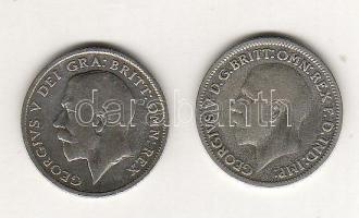 Nagy-Britannia 1925+1933. 6P Ag V.György T:2