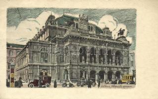 Vienna, Wien; opera, automobile (small tear)