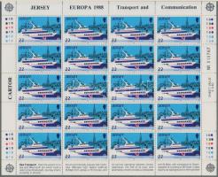 Europa CEPT Transport and communications equipment minisheet set Europa CEPT Szállítási és hírközlés...