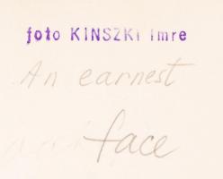 cca 1936 Kinszki Imre (1901-1945): Juditka, pecséttel jelzett vintage fotó, 14x12 cm /
cca 1936 Imre...