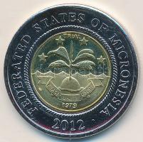 Mikronéziai Szövetségi Államok 2012. 2$ próbaveret,fantáziaveret T:1-
Federated States of Micronesia...