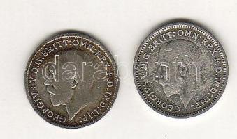 Nagy-Britannia 1920+1934. 3P Ag "V.György" T:2/3