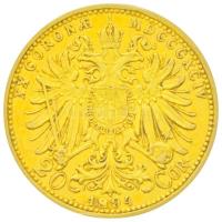 Ausztria 1894. 20K Au "Ferenc József" (6,79g/0.900) Bécs T:2-
Austria 1894. 20 Corona Au &...