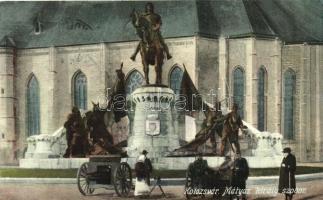 Kolozsvár, Mátyás király szobor, ágyú / statue, cannon (EB)
