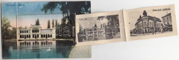 Kolozsvár, Séta tér / promenade leporellocard (EK)