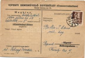Budapest IV. Újpest, Zeneművelő Egyesület, Conservatorium (b)