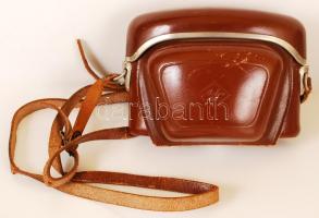 Agfa Optima I. Angar 1:2,8/45 objektívvel, bőr tokkal, tisztításra szoruló szerkezettel / Camera wit...