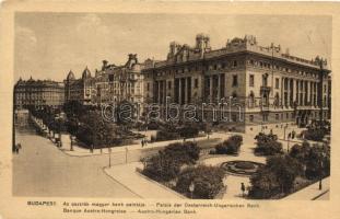 Budapest V. Osztrák magyar bank palotája