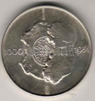 1984. "Esztergom-a magyar pénzverés kezdete" Ag 35g T:BU