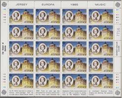 Europa CEPT Year of music mini sheet set Europa CEPT Zene éve kisív sor