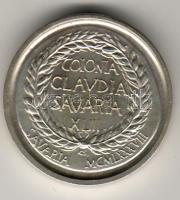 1988. MÉE "Savaria-Claudius császár" Ag 20g T:BU