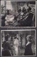 cca 1940 Karády Katalin (1910-1990) színésznő fotói, 3 db filmjelenet és 1 db portré, a képeken kisebb hibák láthatók, 9x12 cm