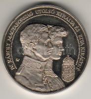 1991. MÉE "IV. Károly és Zita királyné" fehérfém T:PP