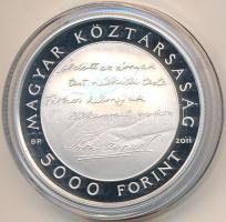2011. 5000Ft Ag "Tóth Árpád" T:PP (felületi karc) Tanúsítvánnyal