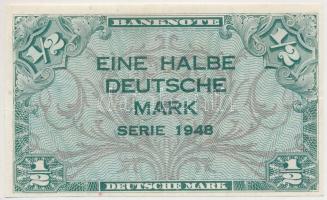 NSZK 1948. 1/2M T:III
GFR 1948. 1/2 Mark C:F
Krause 1a