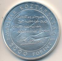 2011. 5000Ft Ag "Tóth Árpád" T:BU Csak 2000db! Tanúsítvánnyal