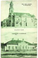 Kapuvár, Járásbíróság, Leánynevelde és kisdedóvó, kiadja Buxbaum Kálmán (EK)