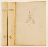 Pest megye műemlékei. 1-2. köt. Szerk.: Dercsényi Dezső. Bp., 1958, Akadémiai Kiadó (Magyarország műemléki topográfiája 5.). Kicsit koszos vászonkötésben, egyébként jó állapotban.