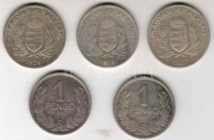 1926-1939. 1P Ag teljes sor T:2,2-