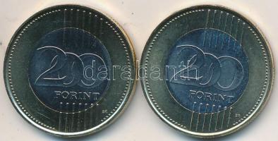 DN "Békéscsaba" + "Kecskemét" (2x) multicolor emlékérme sorozat 200Ft CuNi T:2