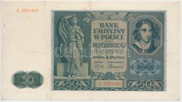 Lengyelország/német megszállás 1941. 50Zl T:restaurált Poland/German occupation 1941. 50 Zlotych C:restored Krause 102