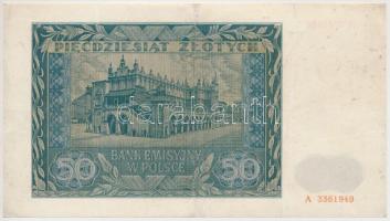 Lengyelország/német megszállás 1941. 50Zl T:restaurált
Poland/German occupation 1941. 50 Zlotych C:r...