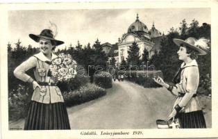 1939 Gödöllő, leány jambore, cserkész So. Stpl