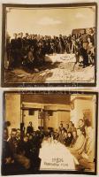 1936. november 29. Photo AFTAB (Broudjerd, Irán): Temetés és halotti tor Iránban, 2 db pecséttel jelzett fénykép, 13x18 cm / 1936 Photo AFTAB: Funeral in Iran, 2 photos, with stamp on the verso, 13x18 cm