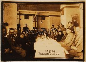 1936. november 29. Photo AFTAB (Broudjerd, Irán): Temetés és halotti tor Iránban, 2 db pecséttel jel...