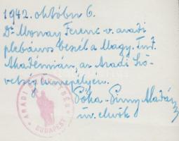 1942. október 6. Dr. Morvay Ferenc aradi plébános beszél a Magyar Tudományos Akadémián, az Aradi Szö...