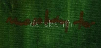 Macskássy Izolda (1945-): Pipacs. Vegyes technika, selyem kartonra kasírozva, üvegezett keretben, 49...