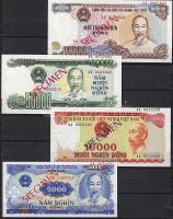 Vietnam 8 db modern bankjegy Specimen szett 0000 T:I
