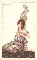Anna & Gasparini 535-3 Italian art postcard s: Busi
