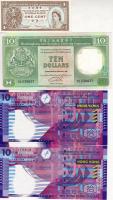 Hongkong 15 db modern bankjegy T:I (11db), II