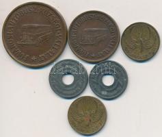 1933-1936. "B.SZ.K.R.T. / Kisszakaszjegy" (2x) + 1943. "B.SZ.K.R.T. / Váltójegy"...