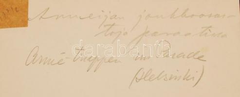 cca 1900-1910 Finnország, Helsinki, katonai díszszemle, feliratozott fénykép, 9x14 cm /
cca 1900-191...