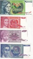 Jugoszlávia 1988-1996. 31 db klf bankjegy T:I