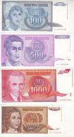 Jugoszlávia 1988-1996. 31 db klf bankjegy T:I