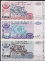 Horvátország/Krajina Szerb Köztársaság 1994. 5 db, komplett szett T:I