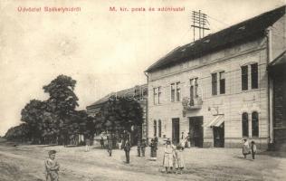 Székelyhíd, Posta és adóhivatal; Gottlieb nyomda és papírkereskedés kiadása / post and tox office