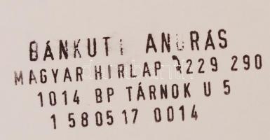 cca 1980 Bánkúti András: Cím nélkül, pecséttel jelzett fotóművészeti alkotás, 16x24 cm