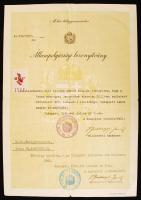 1938 Állampolgársági bizonyítvány