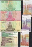 Horvátország 1992. 8 db klf bankjegy T:I