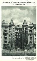 Budapest XI. Fadrusz utca 6. Steiner József és neje bérháza