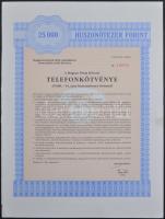 1924 Mezőgazdasági és Ipari Gépkereskedelmi Részvénytársaság részvénye 1000K T:II. + 1988 Magyar Posta Körzeti Telefonkötvény 25000 Ft T:II