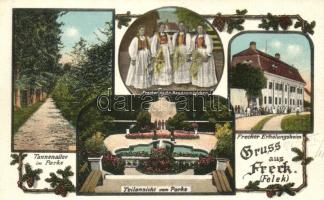 Felek, Freck; Frecker Erholungsheim, Verlag Victor Graef / sanatorium, folklore; floral