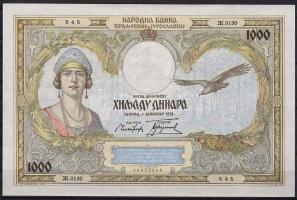 Jugoszlávia 1931. 1000D T:I