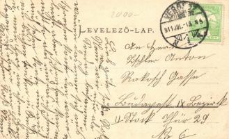 Versec, Werschetz; Vendéglő a Városkertben / Restauration im Stadtpark; Verlag von Josef Steiger