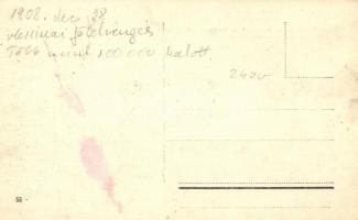 1908 Messina dopo il terremoto; Soldati del Genio all'opera di salvataggio / ruins after the ea...