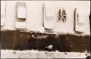 cca 1970 Zsigri Oszkár: A tél, pecséttel jelzett fotóművészeti alkotás, 15x24 cm